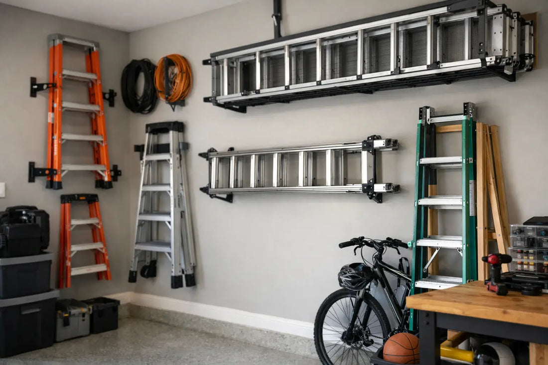 7 Ladder Storage in Garage Ideas That Work