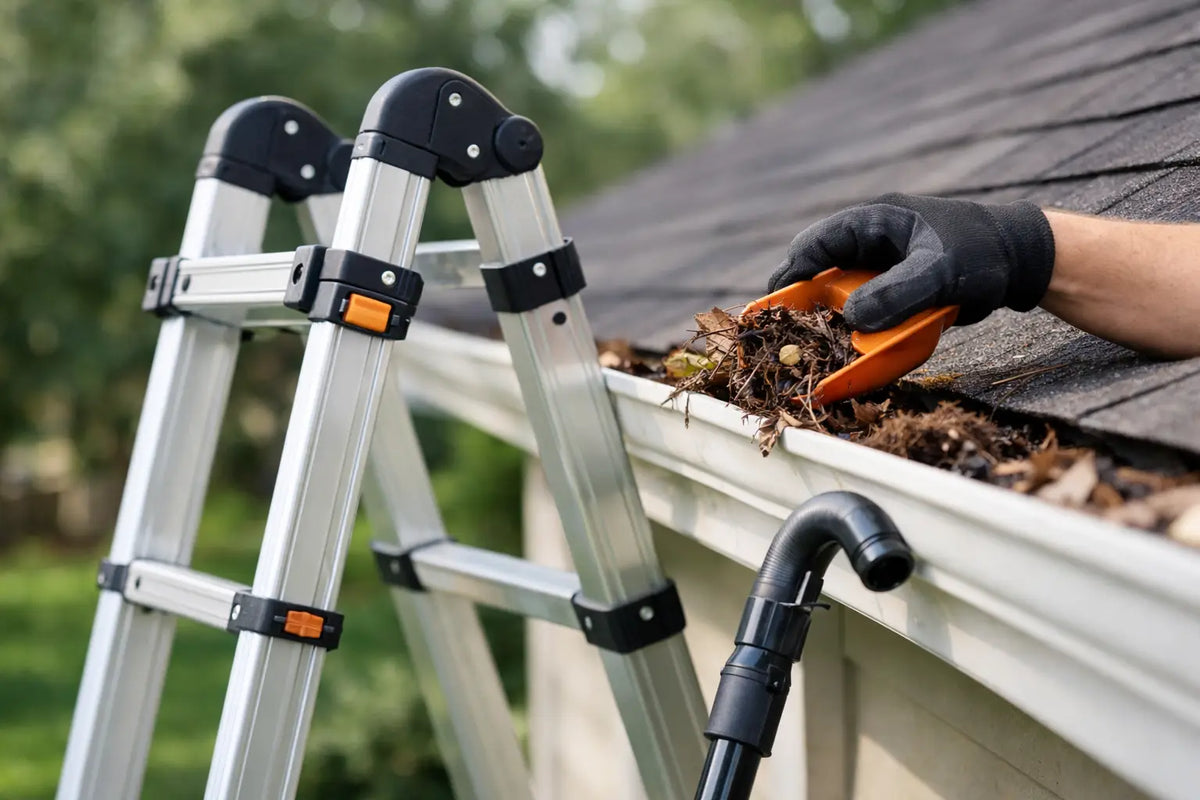 Choosing a Ladder for Gutter Cleaning Safely