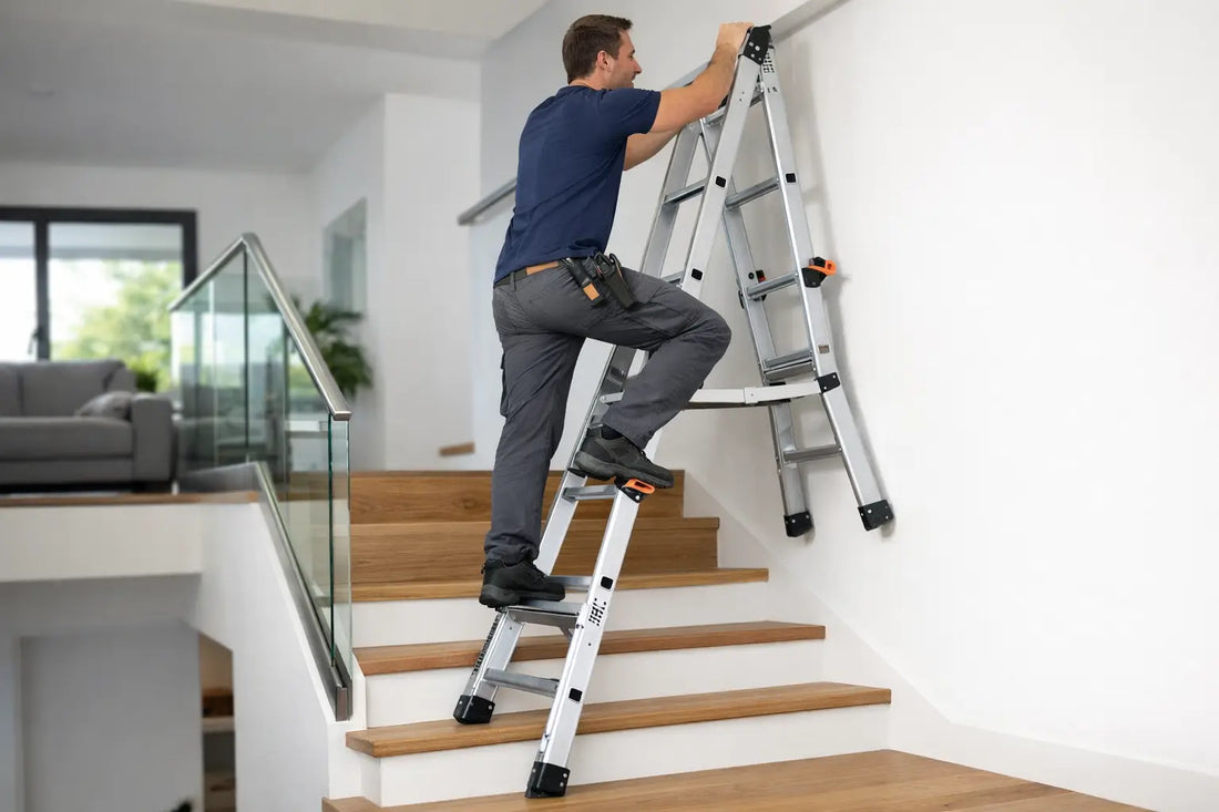 How to Use a Combination Ladder for Stairs
