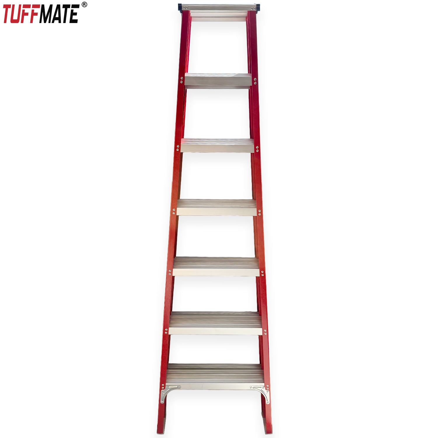 Fibreglass Step Ladder 7 Step 2m Open Height Electrician Non Conductive