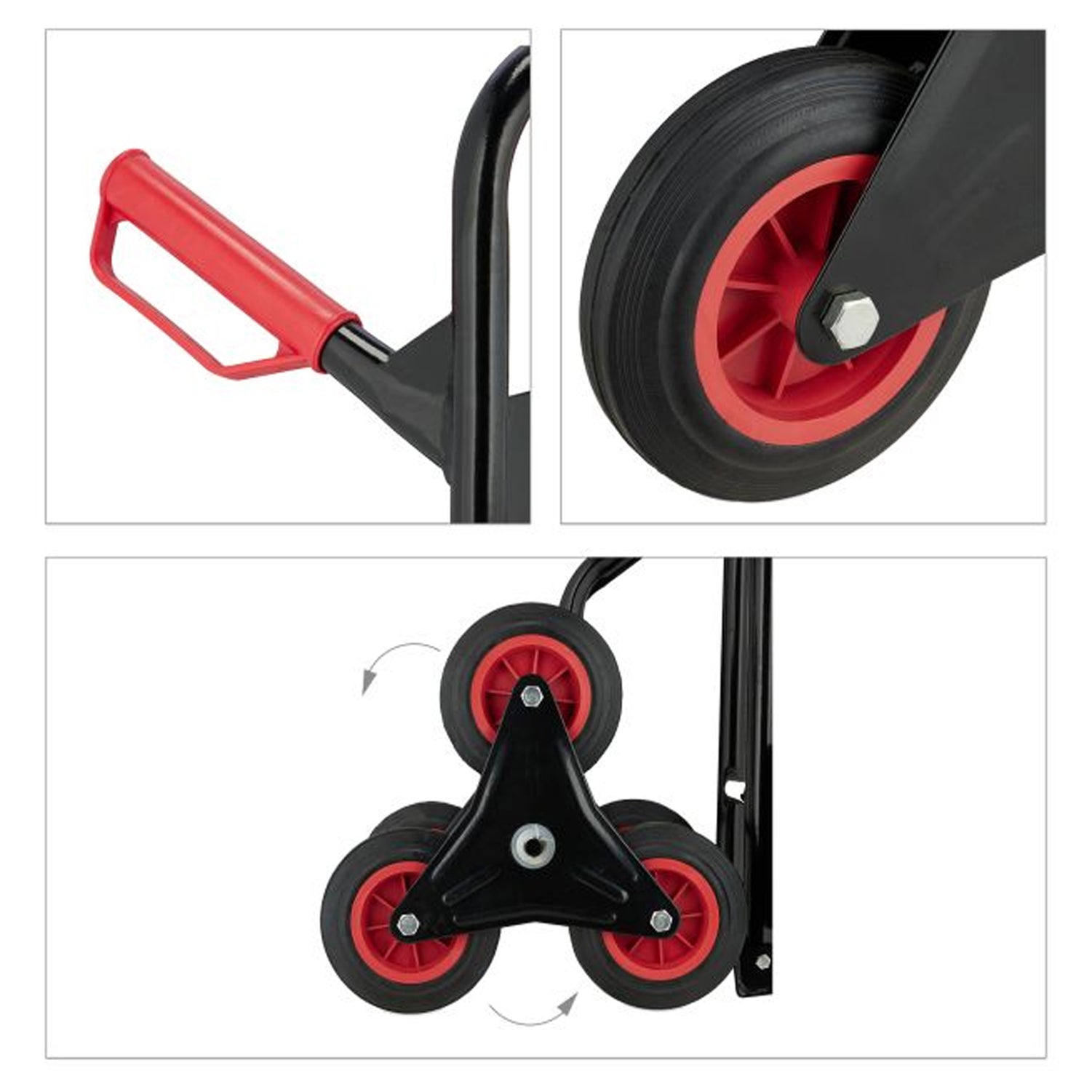 Sack Truck Stair Climber Hand Cart 150kg Capacity Folding and Portable
