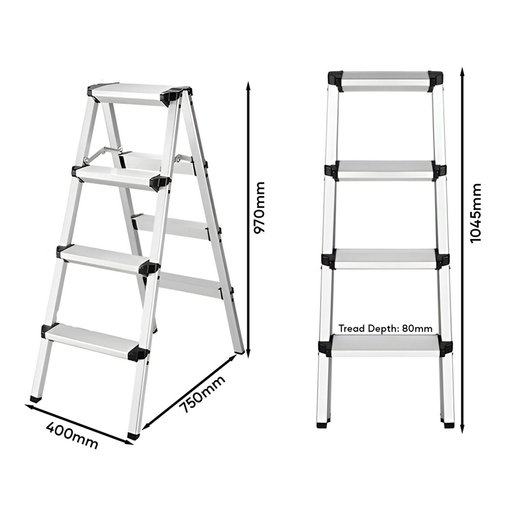 Double Sided Aluminium Ladder – Lightweight, Folding, and Versatile image 1