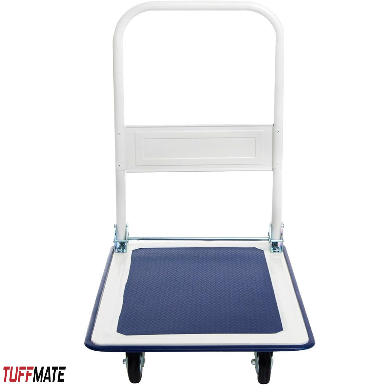 Folding Flat Bed Trolley Blue 150kg Weight Capacity