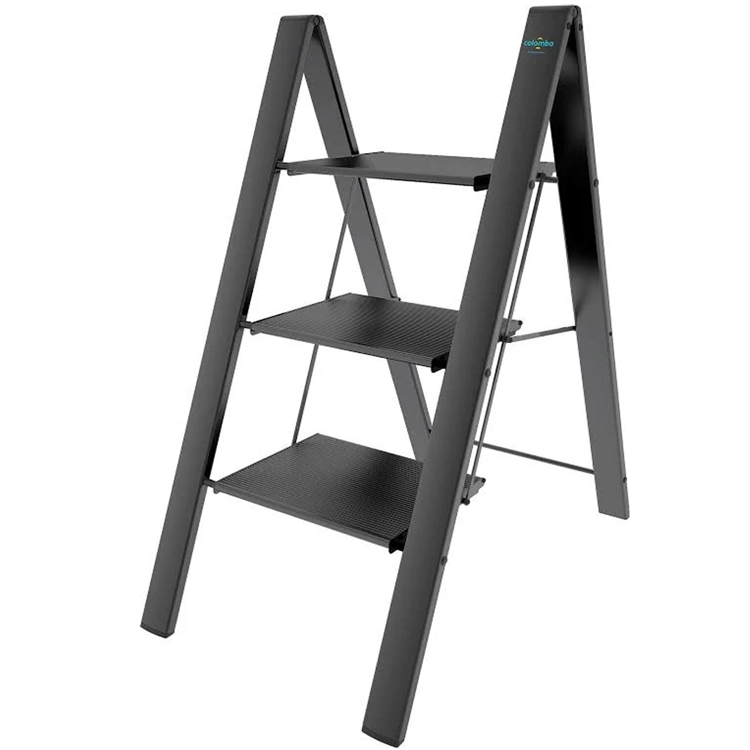 Step Ladder 3 Step Tread 45cm Wide Sturdy and Stable TUFFMATE