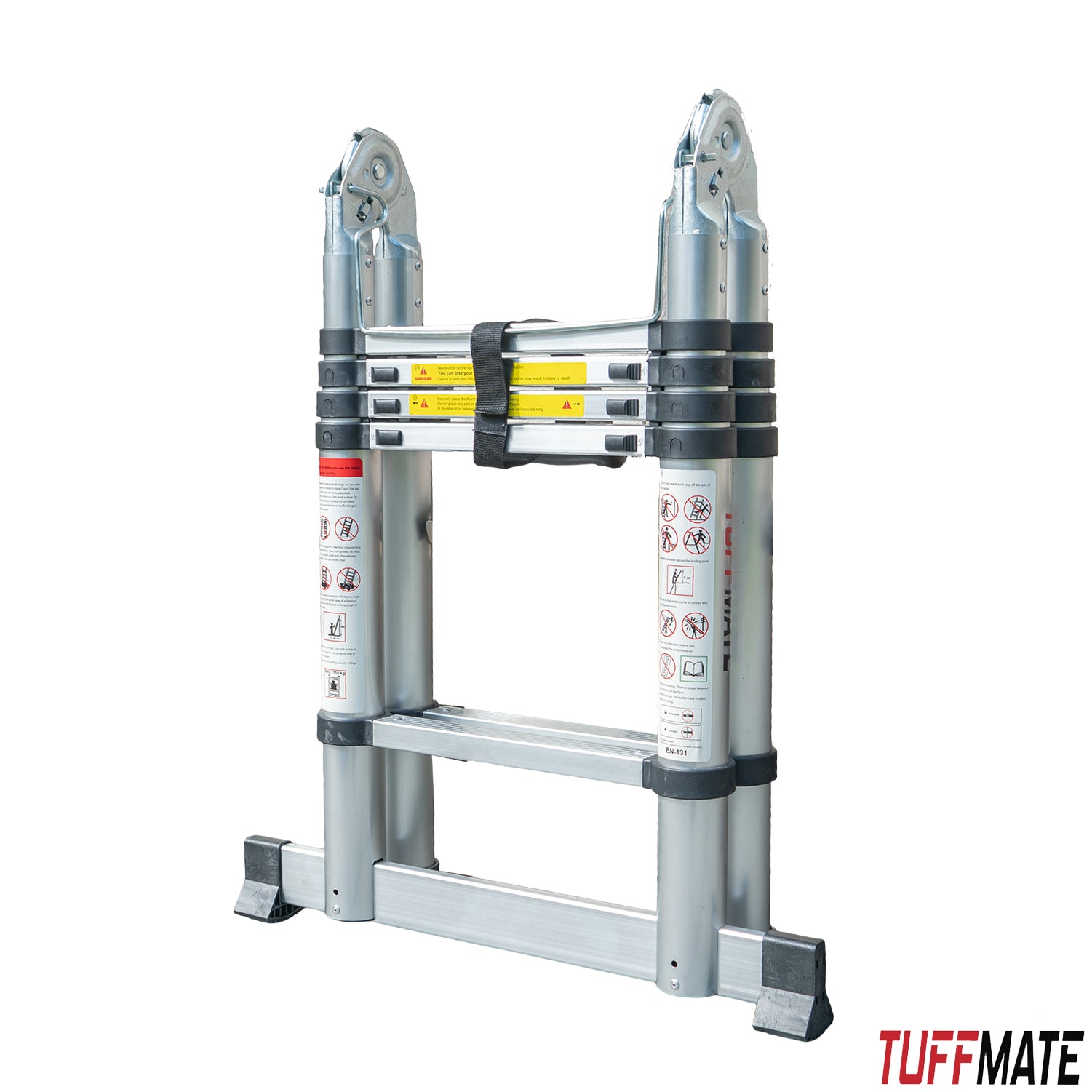 Telescopic Step Ladder Aluminium Double Sided Combination 156cm / 3,2m