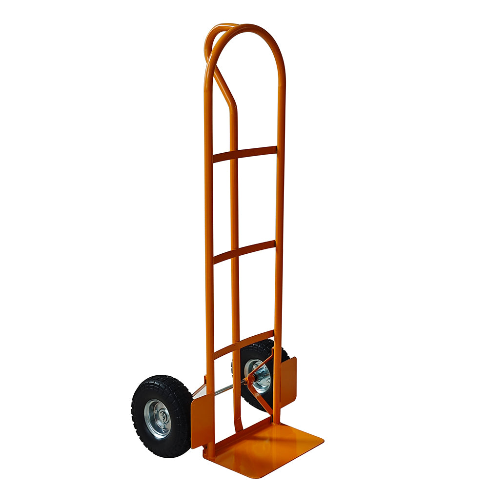 Heavy Duty Sack Truck – Industrial Hand Trolley, P Handle, Solid Tyres 650lb image 0