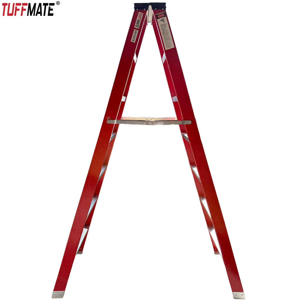 Fibreglass Step Ladder 7 Step 2m Open Height Electrician Non Conductive