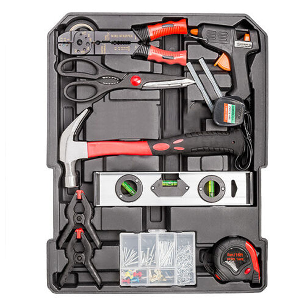 Tool Kit 250 Piece DIY Set with 4 Tool Trays in Aluminium Hard Shell Case