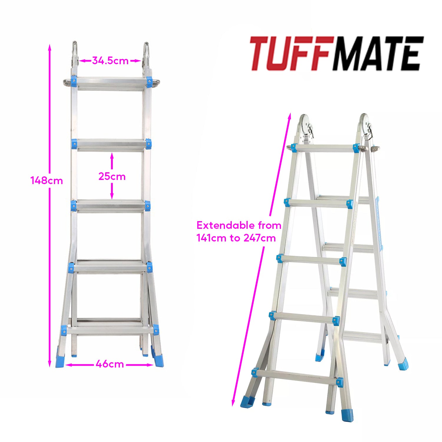 Aluminium Telescopic Ladder | Multi Purpose Folding Ladder