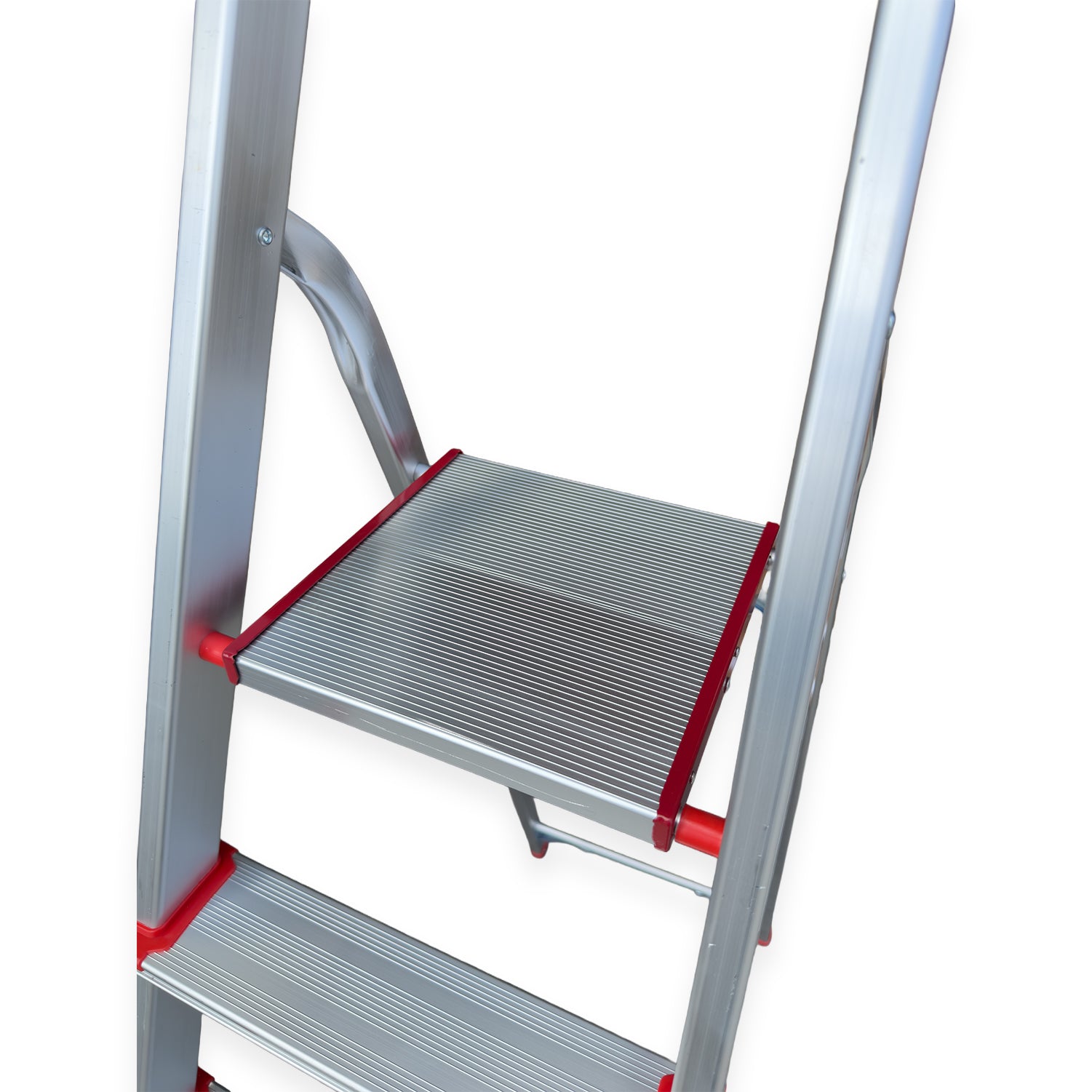 Step Ladder 6 Step Aluminum Folding with Tool Tray TUFFMATE 