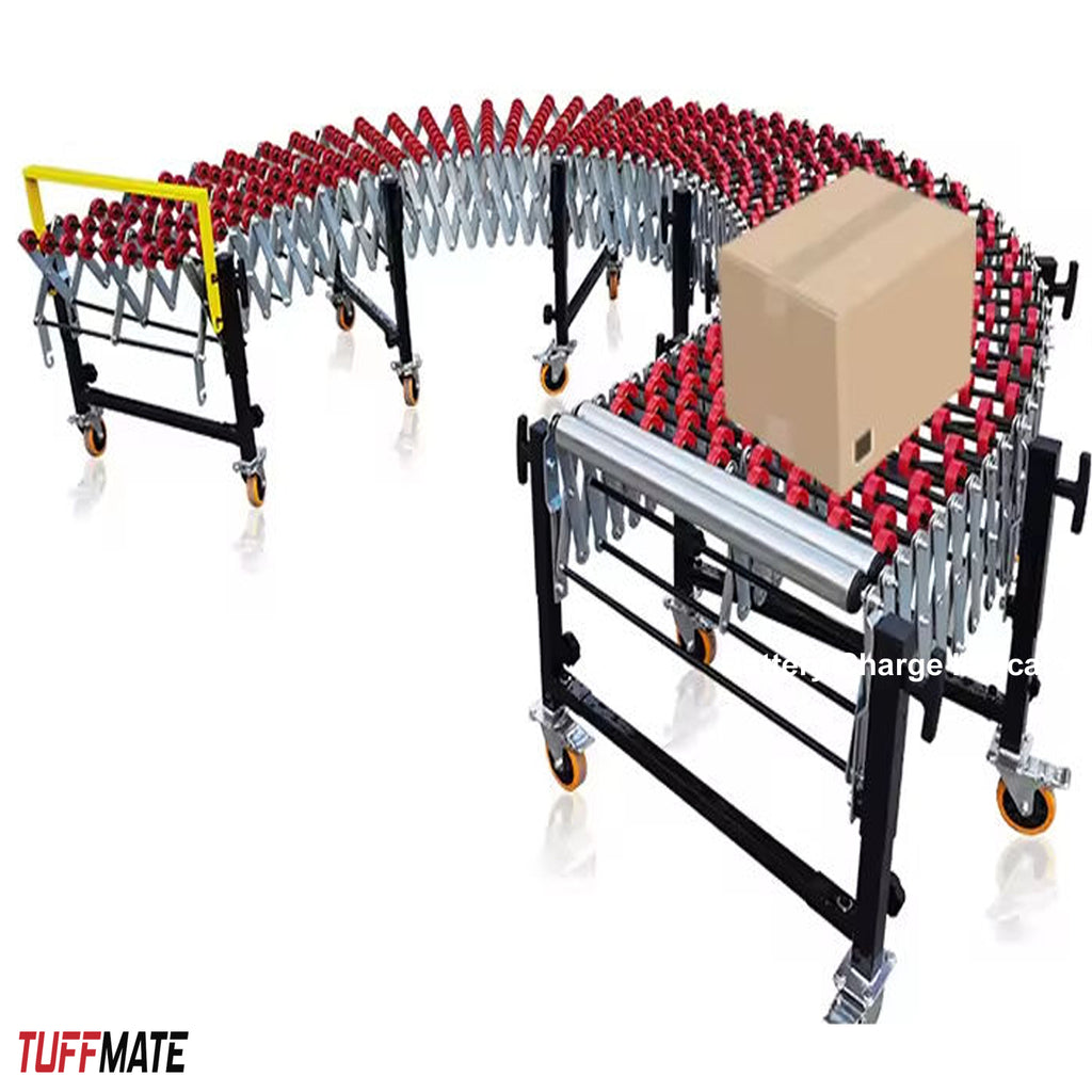 Conveyor Gravity Expandable 7,5m Length - 57-85cm Height - 600m Width