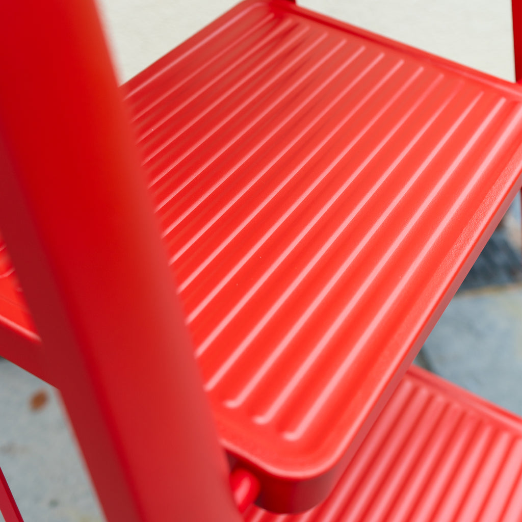 Household Step Ladder 5 Tread Red