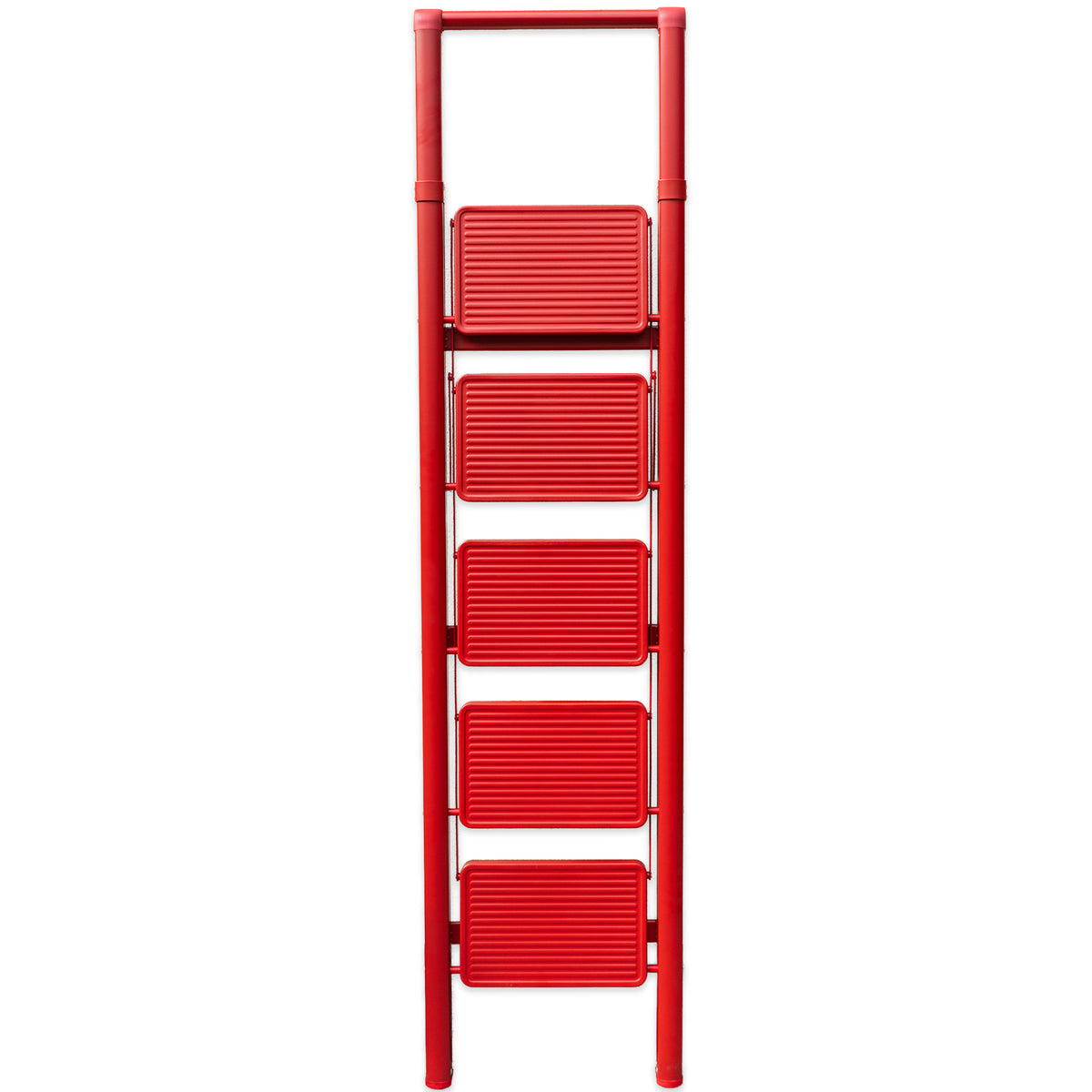 Household Step Ladder 5 Tread Red