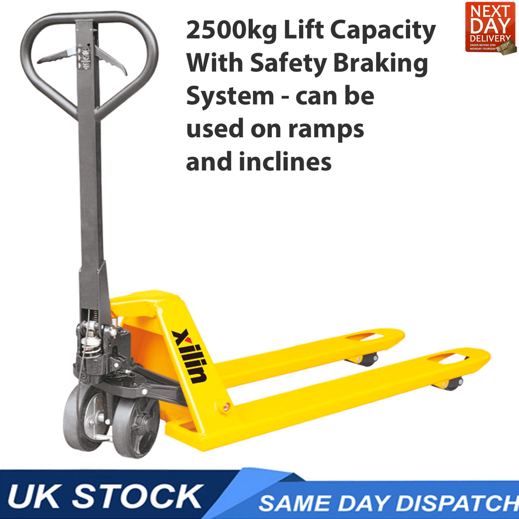 Hand Pallet Truck With Brake 2500kg Lift Capacity image 2