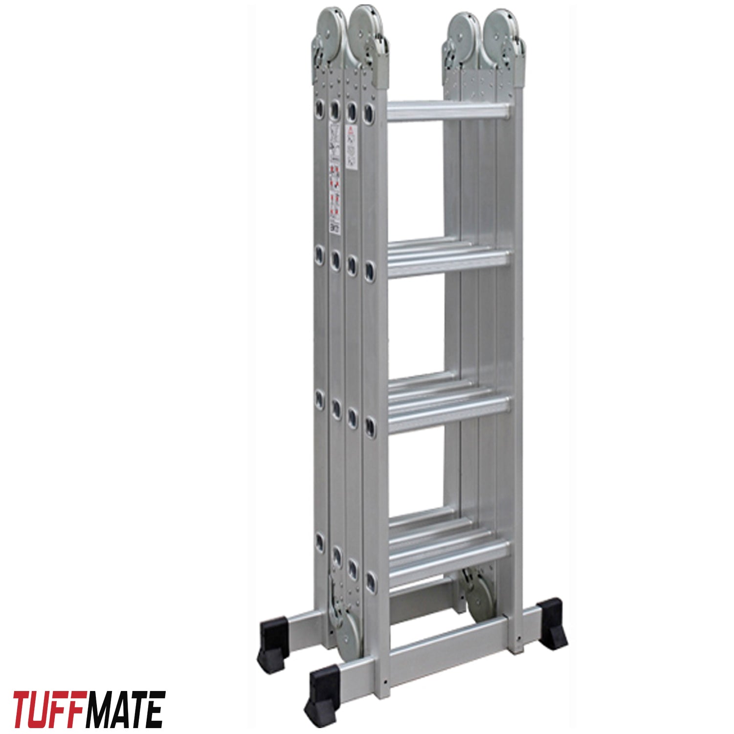 Combination Ladder 4.7m - 14 in 1 Multi Position Aluminium Folding Scaffold TUFFMATE