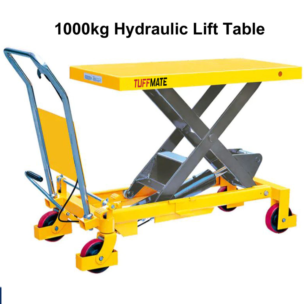 Lift Table 1000kg Hydraulic Mobile Workshop Scissor Table With Safety Guard