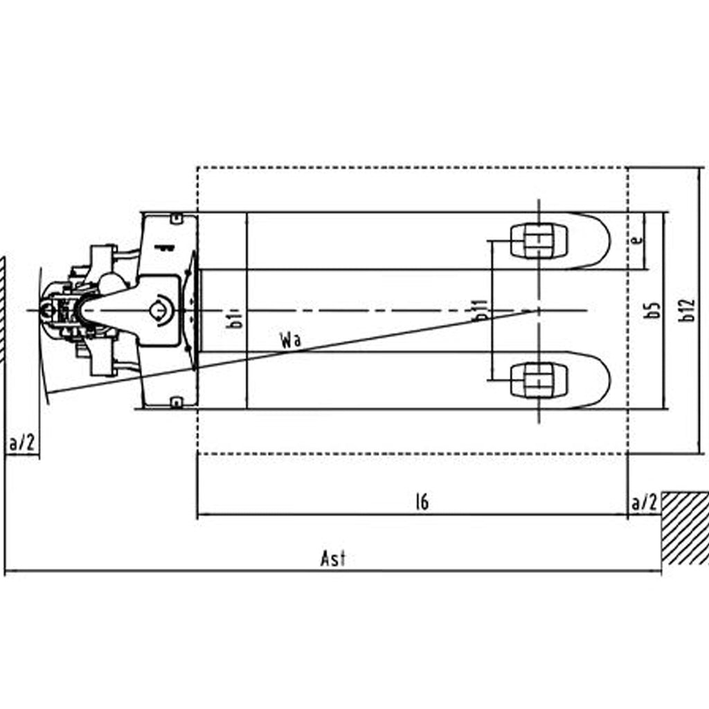 Electric Pallet Truck 1500kg – 24V Lithium-ion image 12