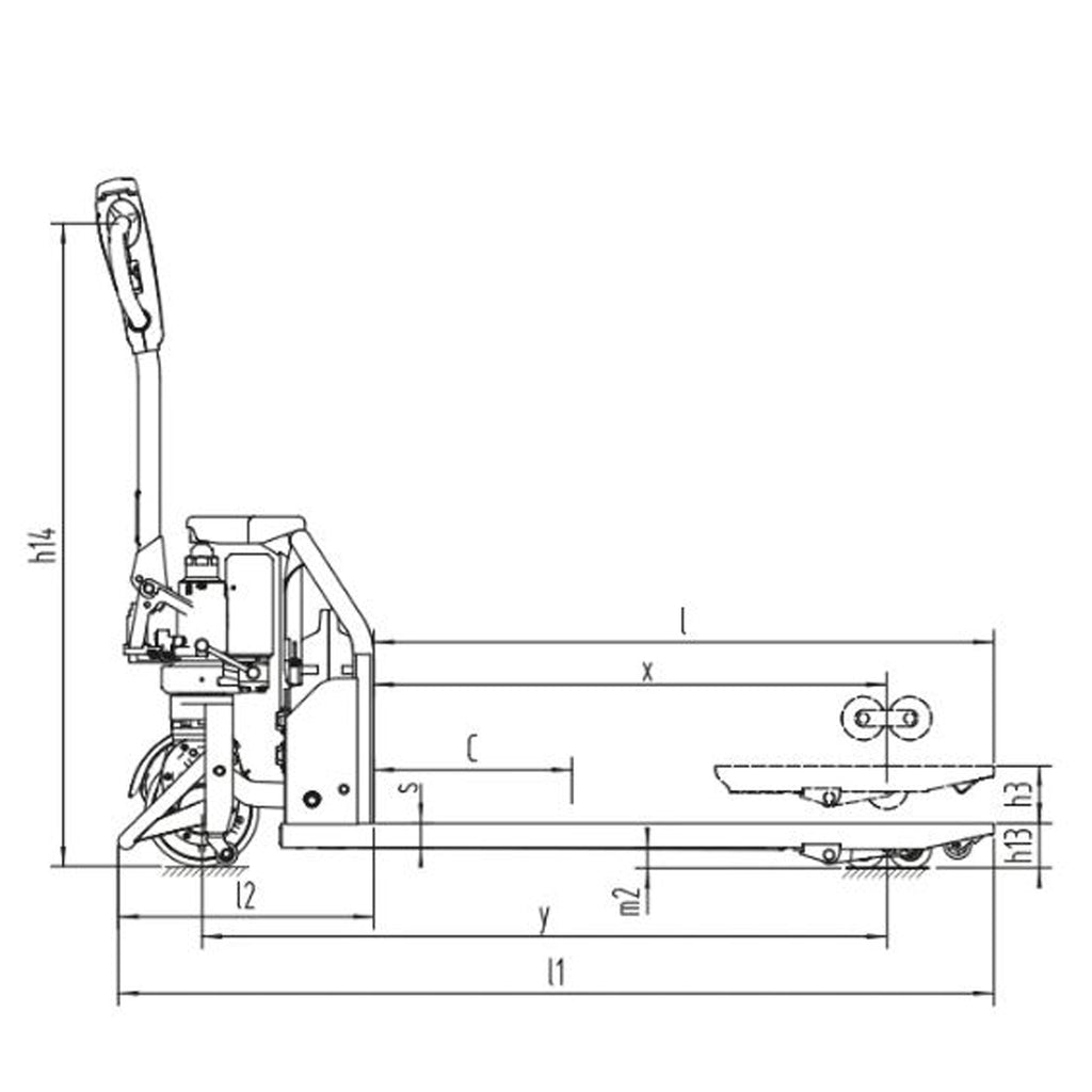 Electric Pallet Truck 2000kg – 48V Lithiumion Battery image 12
