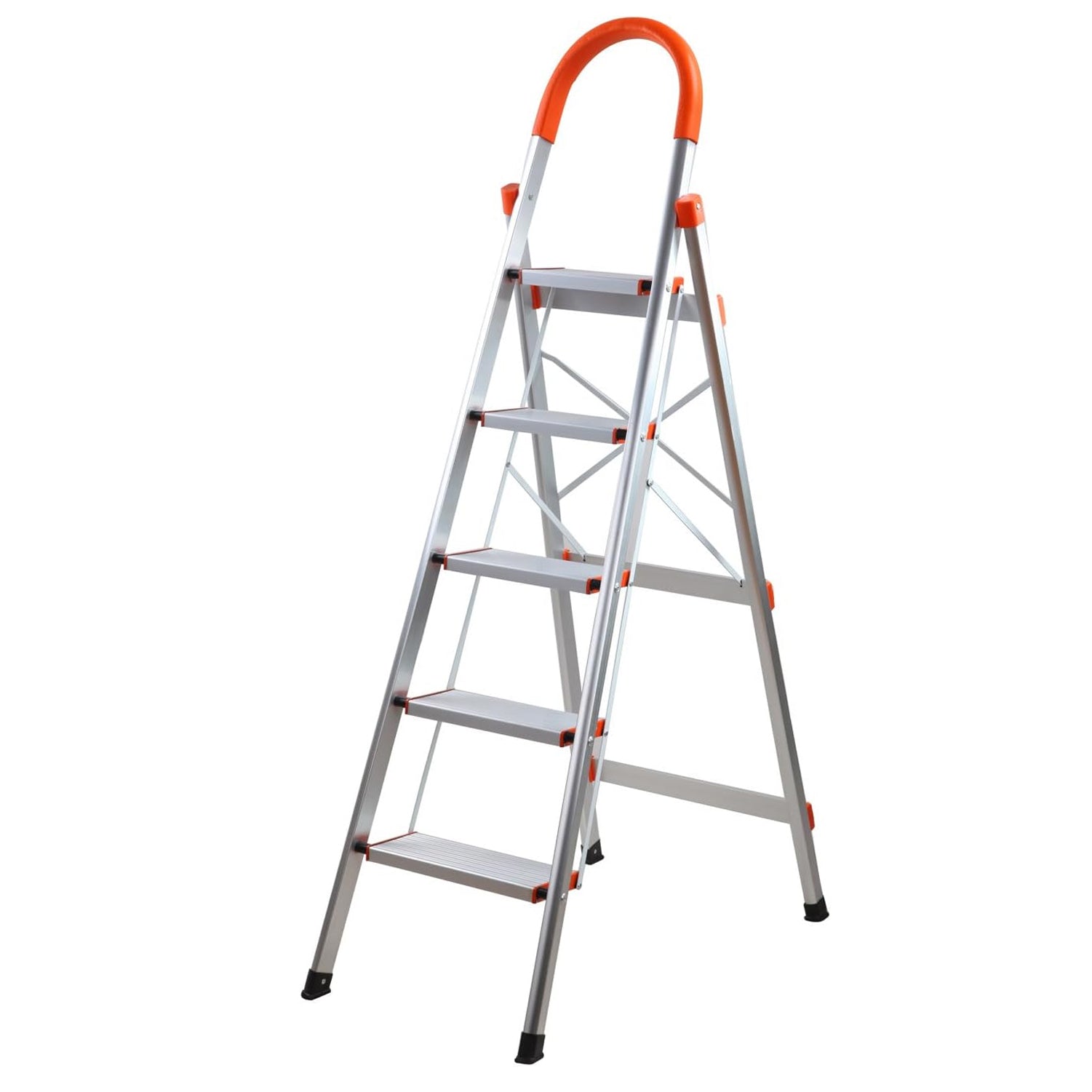 5 Step Aluminium Ladder | Folding Lightweight Step Ladder image 0