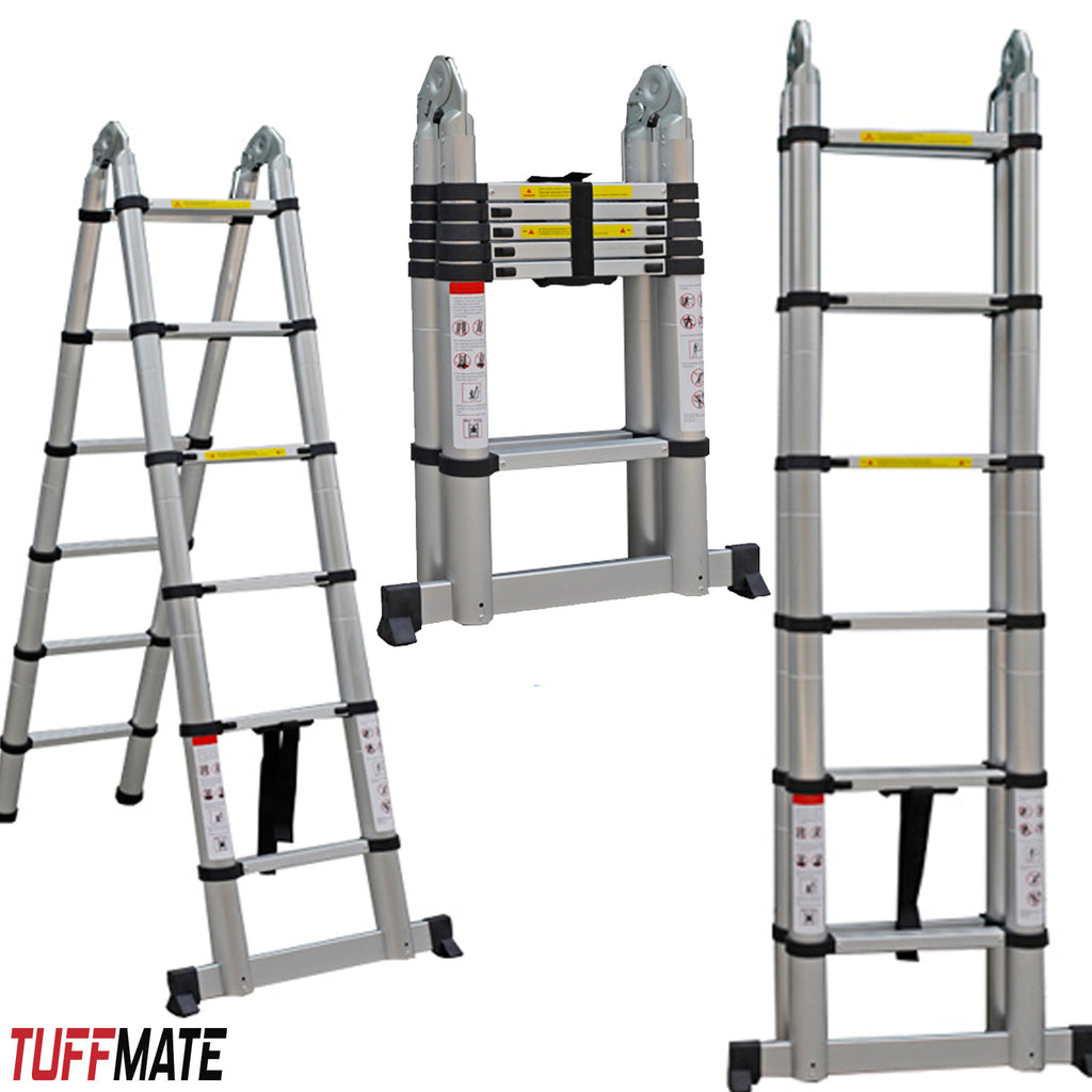 Telescopic Ladder 3.8m Double Sided Combination Multi-Purpose