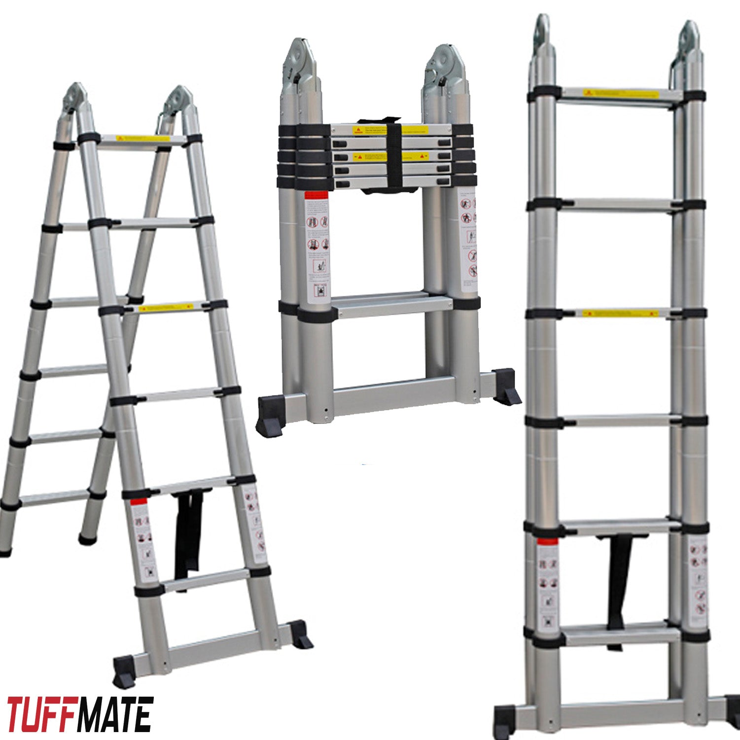 Telescopic Ladder 3.8m Double Sided Combination Multi-Purpose