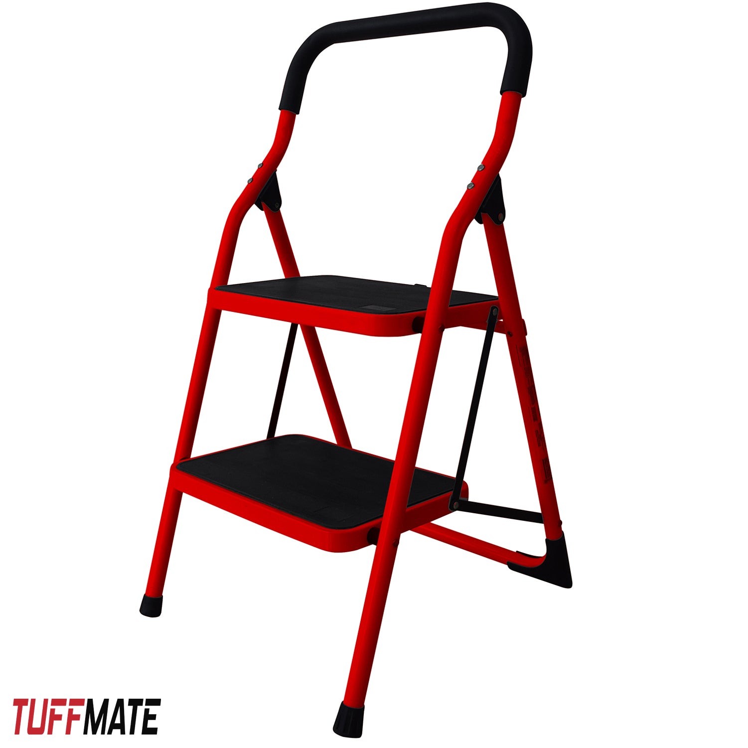 TUFFMATE Heavy Duty Folding Step Ladder with Safety Handle
