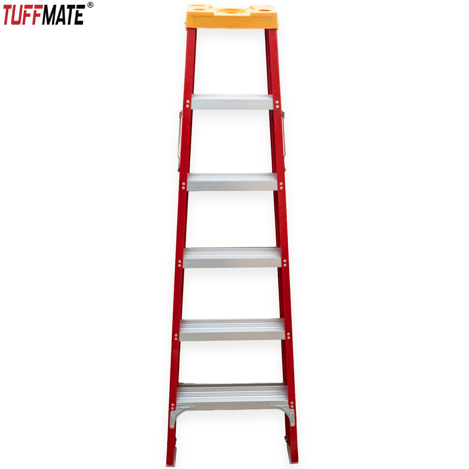 Fibreglass Step Ladder 6 Tread 1.8M Electricians Tool Holder