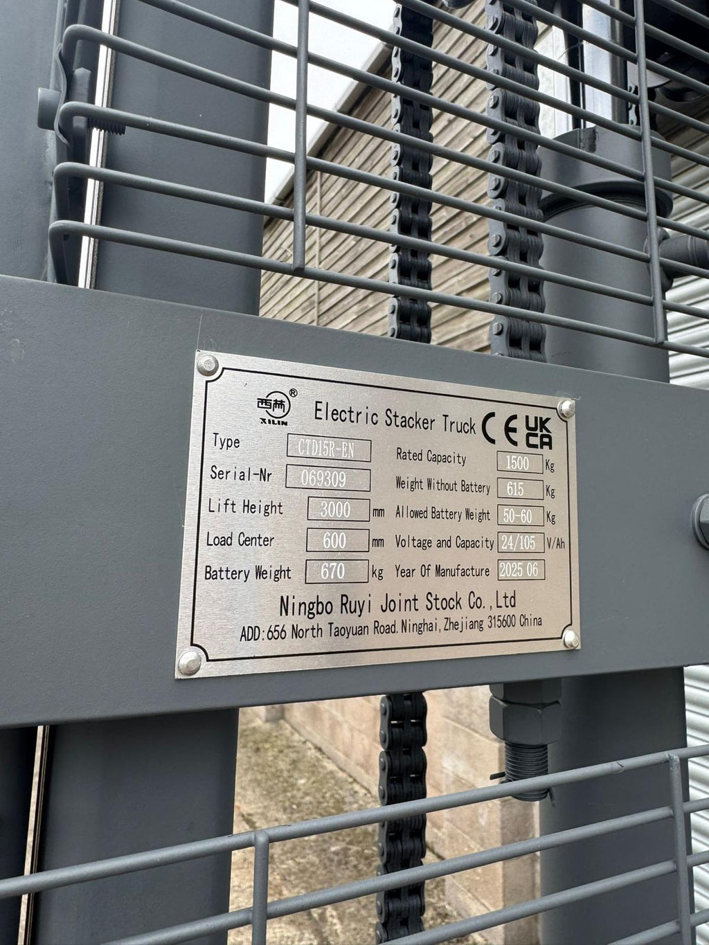 Electric Pallet Stacker 1500kg Lift Capacity 3m Lift Height image 8