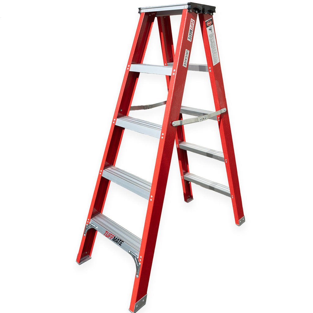 Fibreglass Step Ladder 5 Tread 1.5m Electrician
