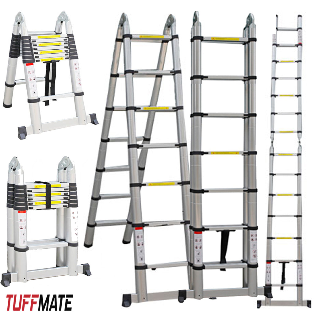 Telescopic Ladder 4.4m Double Sided Combination Multi-Purpose