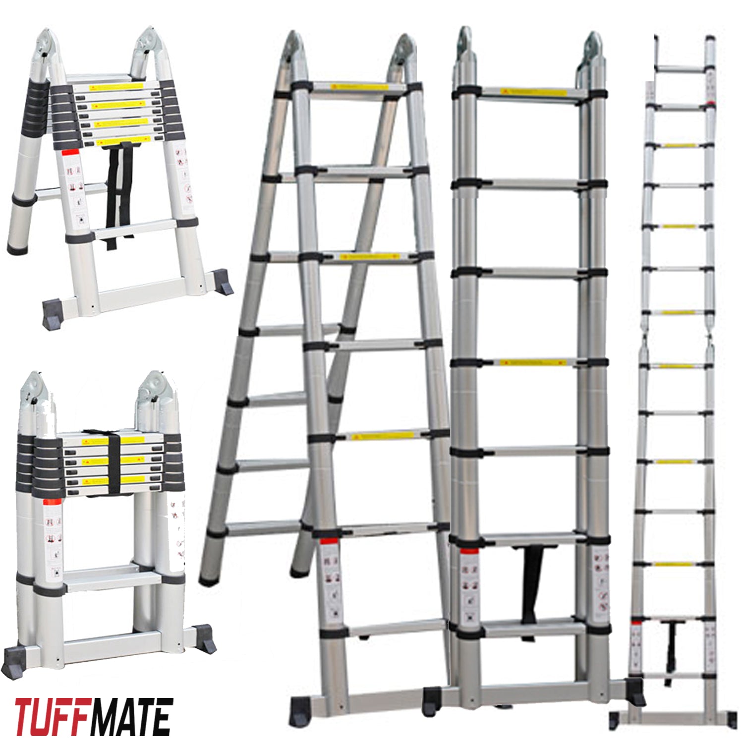 Telescopic Ladder 4.4m Double Sided Combination Multi-Purpose