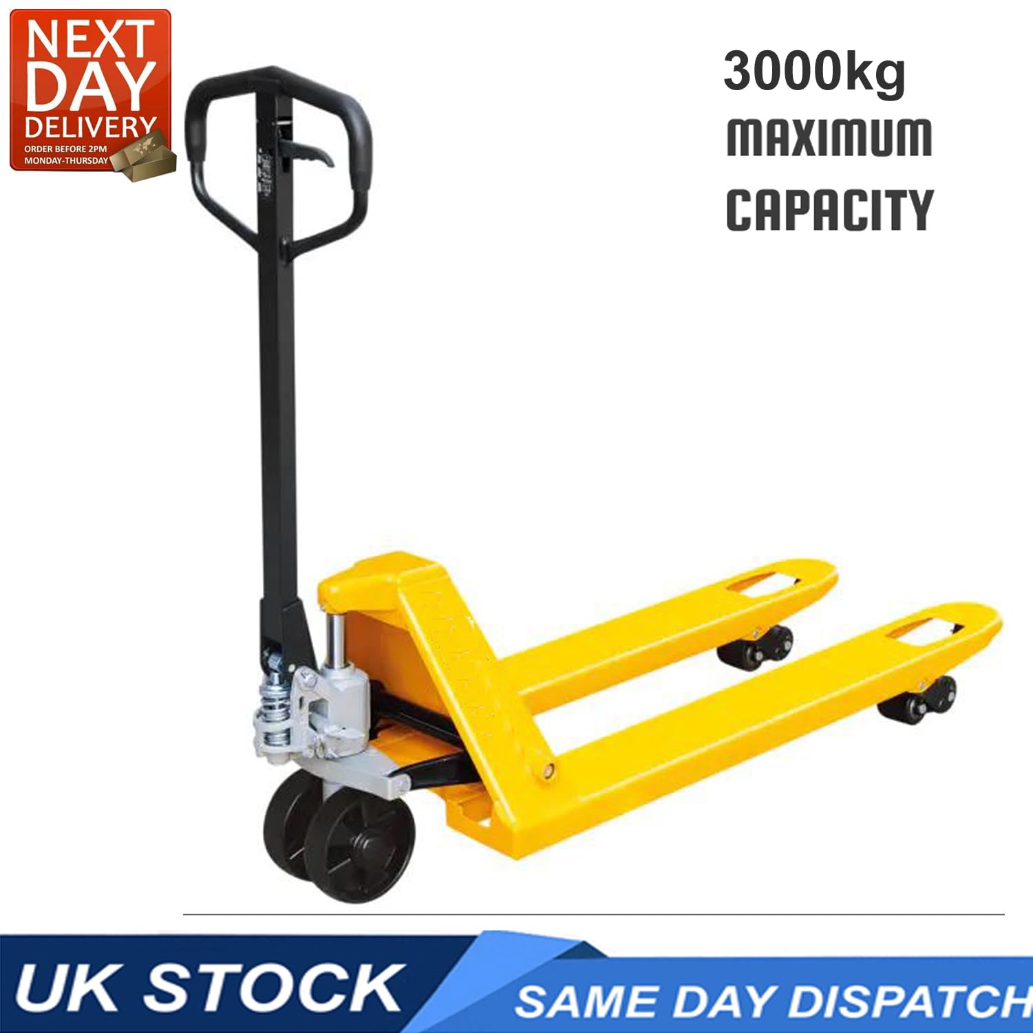 Hand Pallet Truck 3000kg Capacity PU Wheels image 5