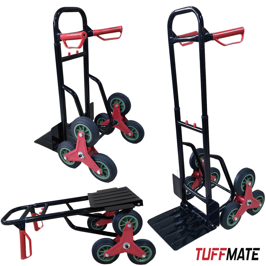 Sack Truck Stair Climber Hand Cart 150kg Capacity Folding and Portable