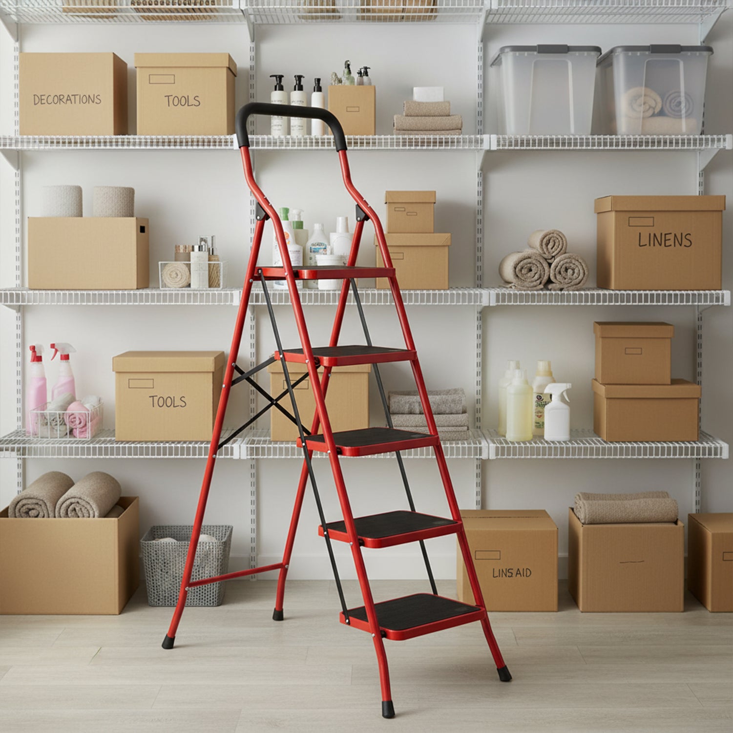 5 Step Ladder With Handle TUFFMATE