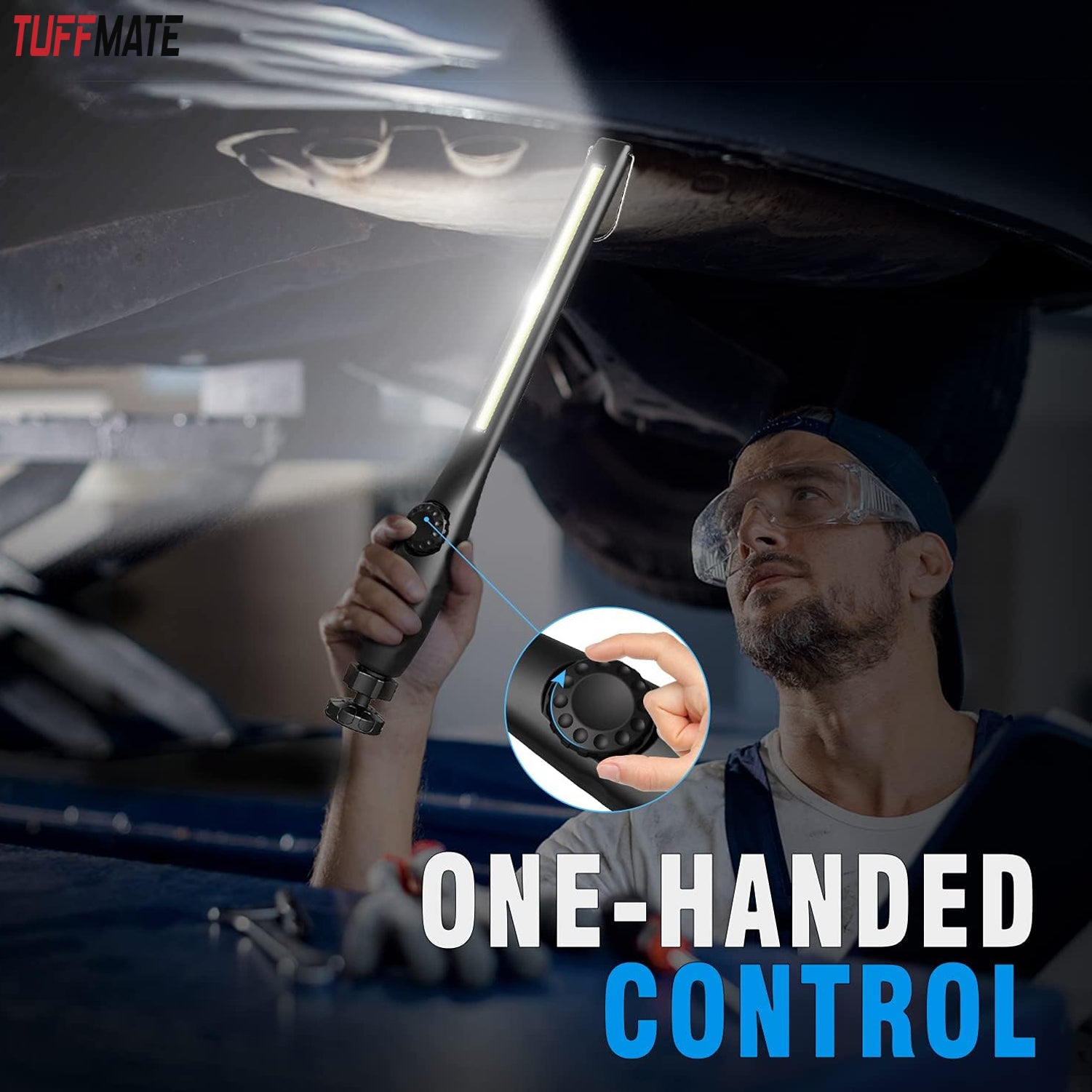 TUFF MATE LED Work Light Wand With Adjustable Brightness and Magnetic Base