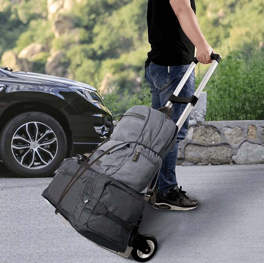 Sack Truck Hand Cart Aluminium Telescopic Portable 80kg Max Load FOLDS FLAT