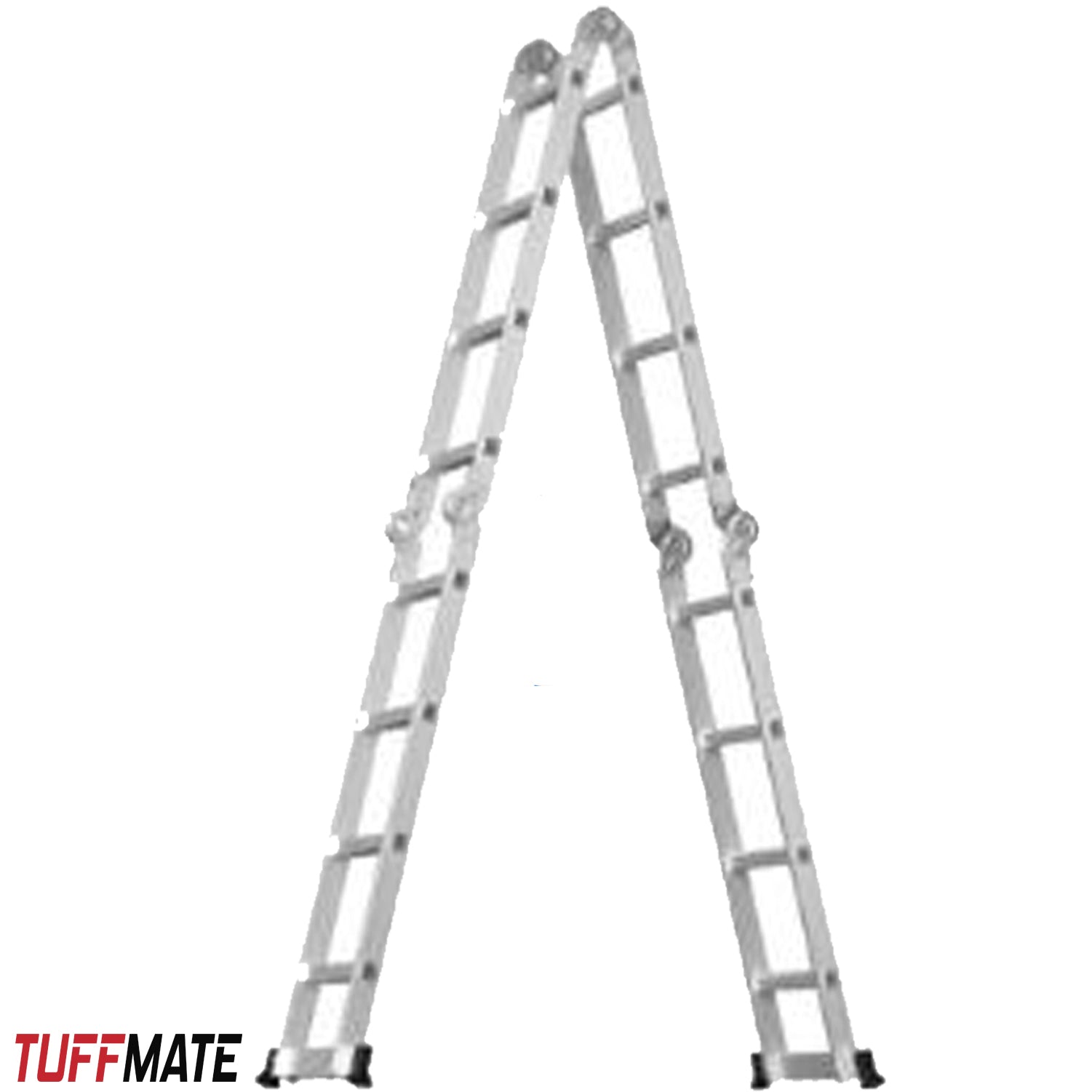 Combination Ladder 4.7m - 14 in 1 Multi Position Aluminium Folding Scaffold TUFFMATE