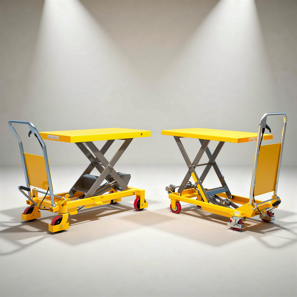 Lift Table 800kg Hydraulic Workshop Mobile Scissor Table With Safety Guard