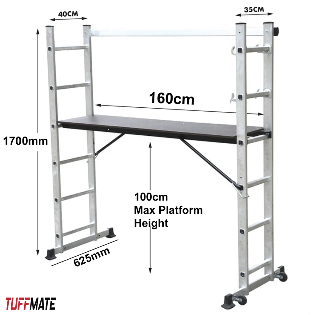 Scaffolding Platform Ladder 6 Tread 1.7m Multipurpose Scaffold Ladder