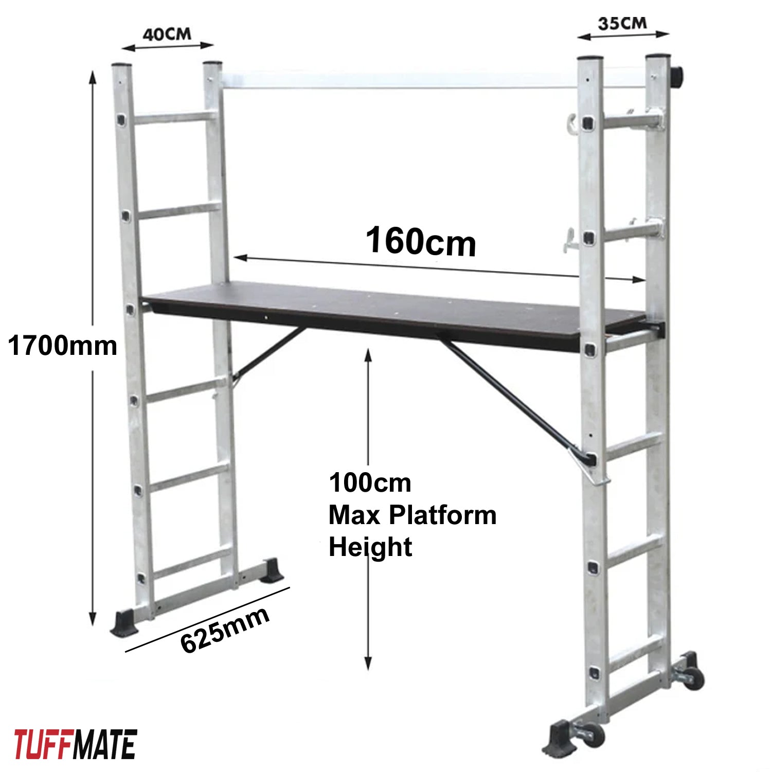 Scaffolding Platform Ladder 6 Tread 1.7m Multipurpose Scaffold Ladder