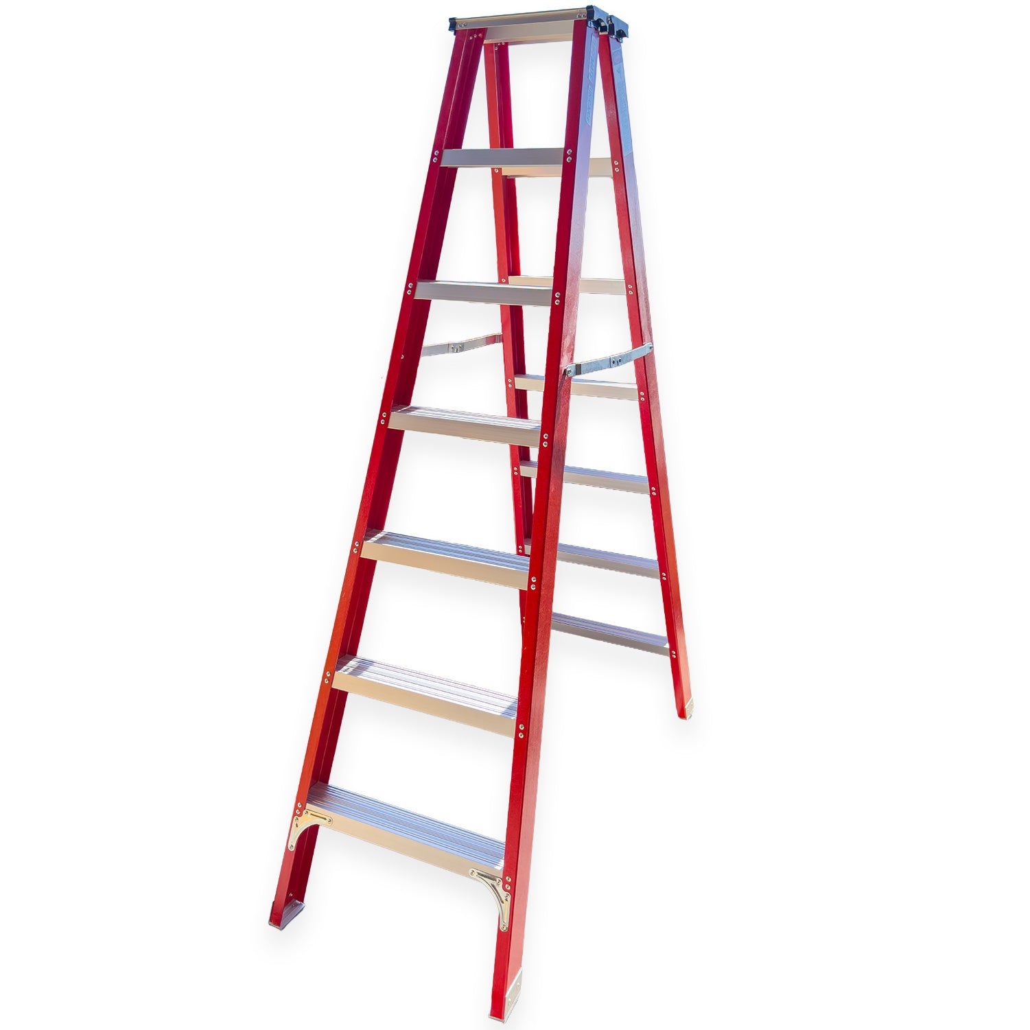 Fibreglass Step Ladder 7 Step 2m Open Height Electrician Non Conductive