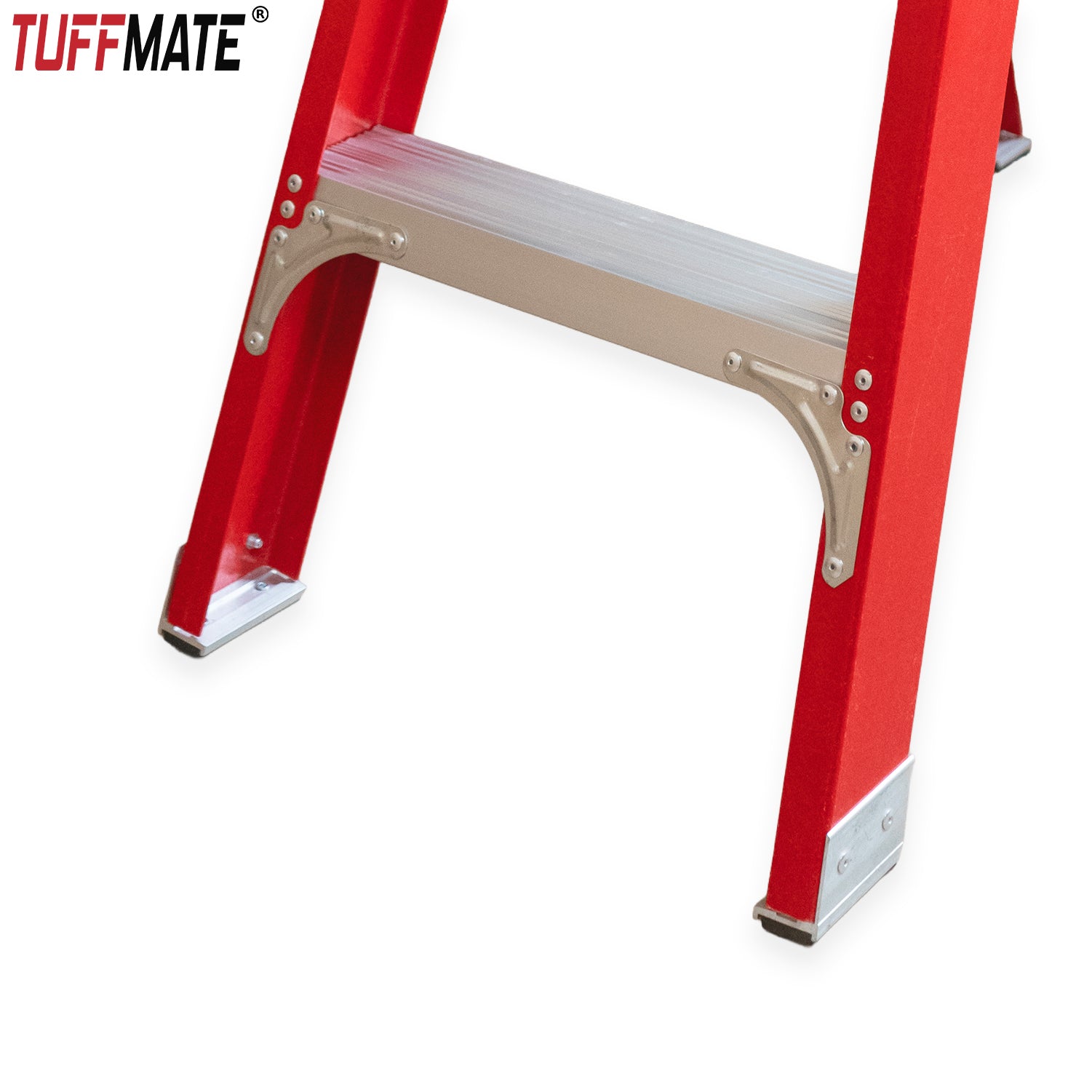 Fibreglass Step Ladder 4 Tread 1.2m Electrician with Tool Holder
