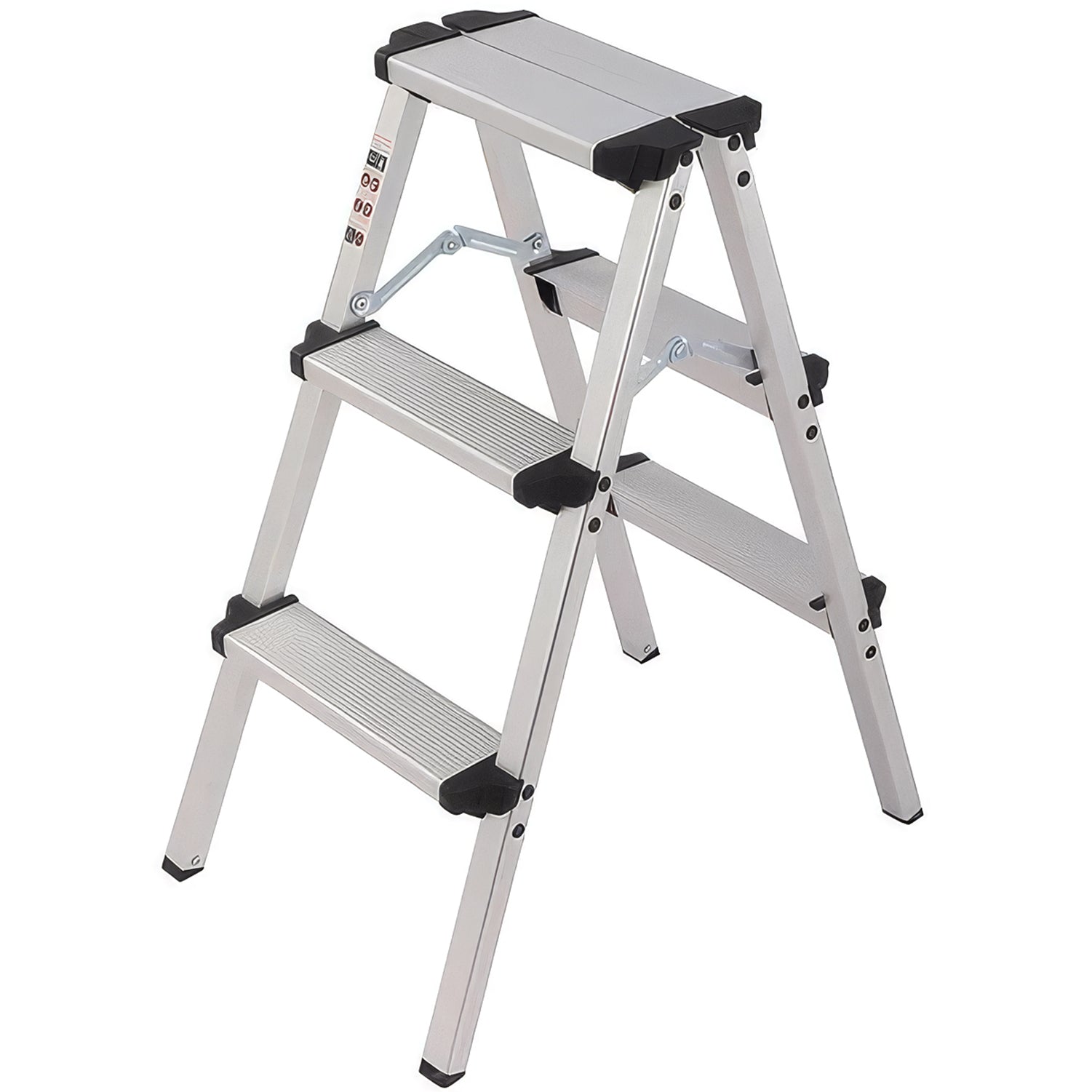 3 Step Aluminium Ladder – Double Sided, Lightweight, and Portable image 0