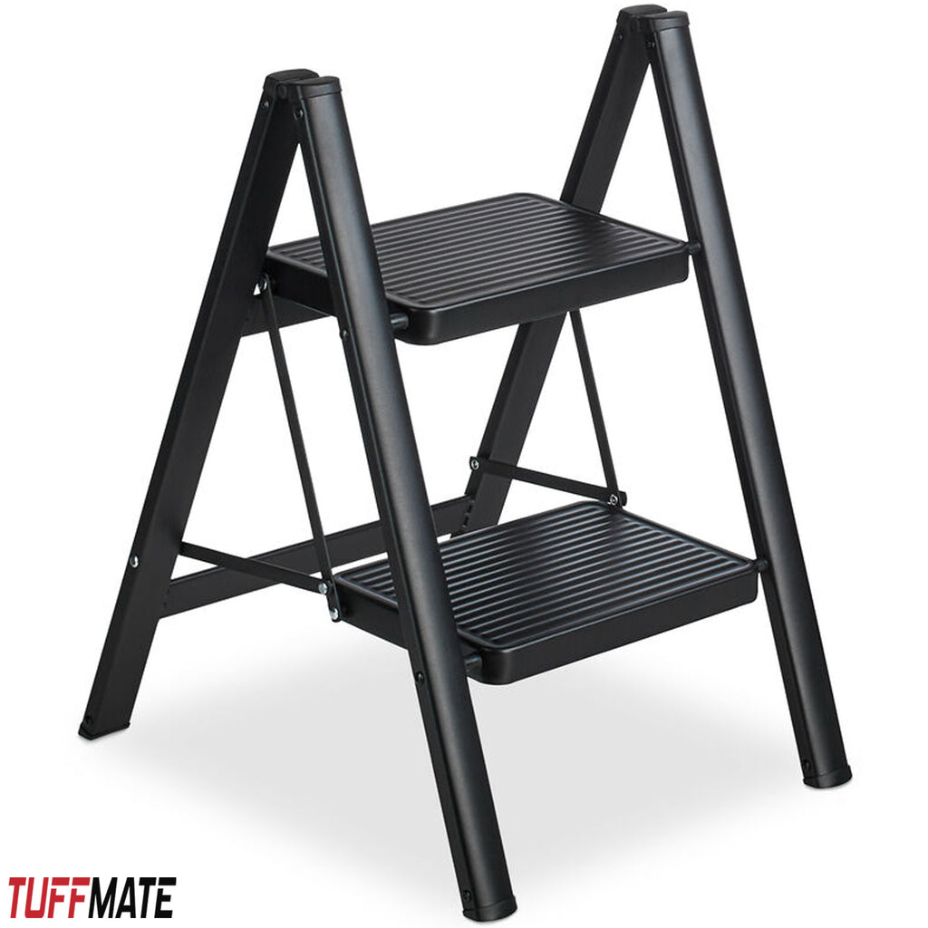 Step Ladder 2 Step 45cm Wide Sturdy and Stable TUFFMATE