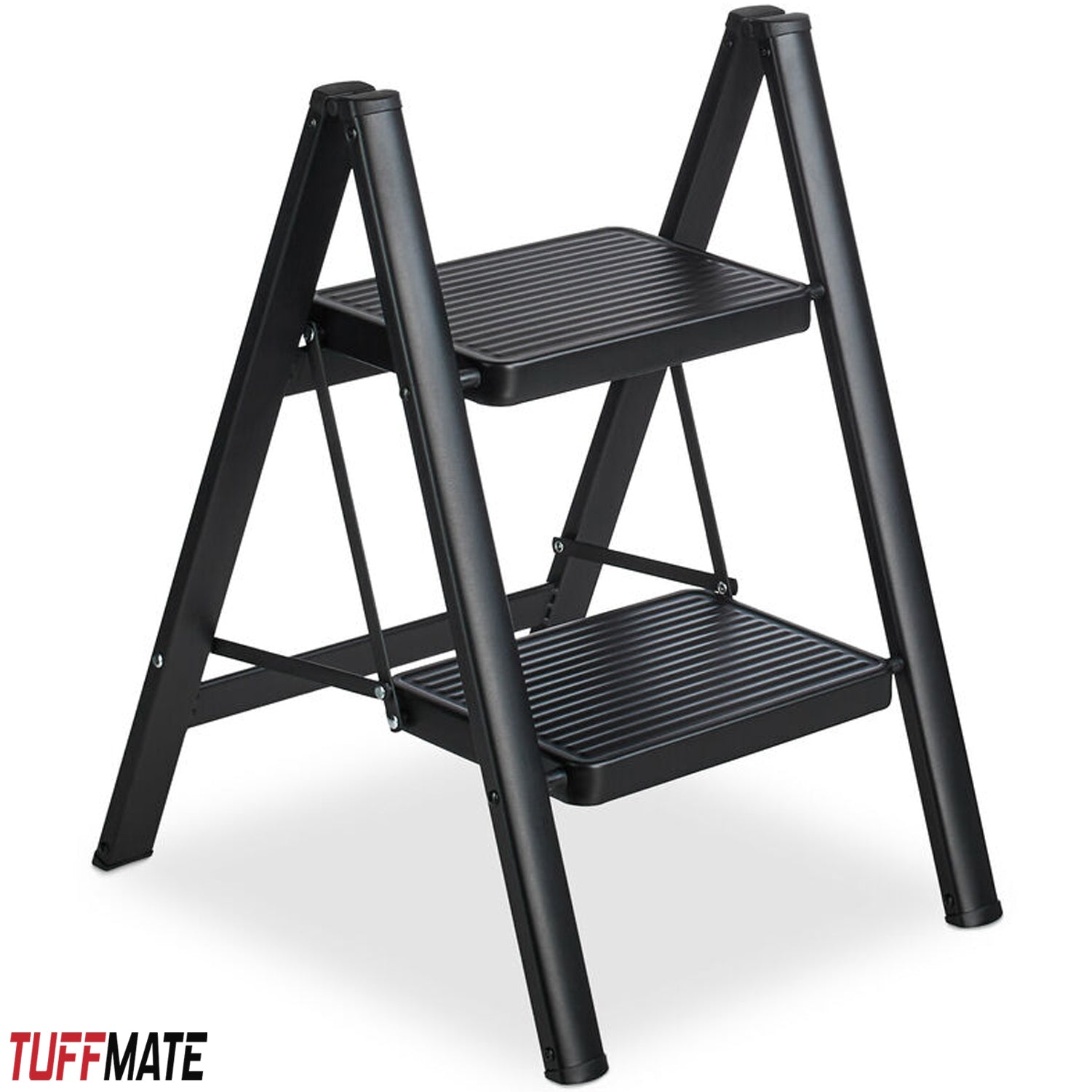 Step Ladder 2 Step 45cm Wide Sturdy and Stable TUFFMATE