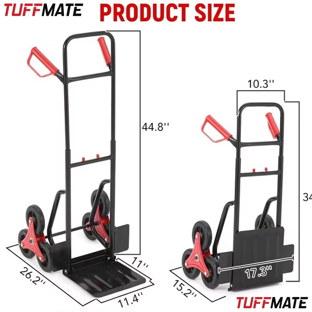 Sack Truck Stair Climber Hand Cart 150kg Capacity Folding and Portable