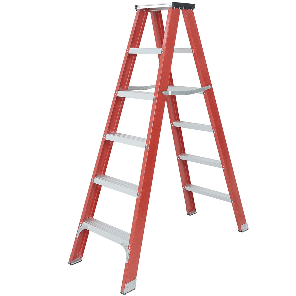 Fibreglass Step Ladder 6 Tread 1.8m Electricians