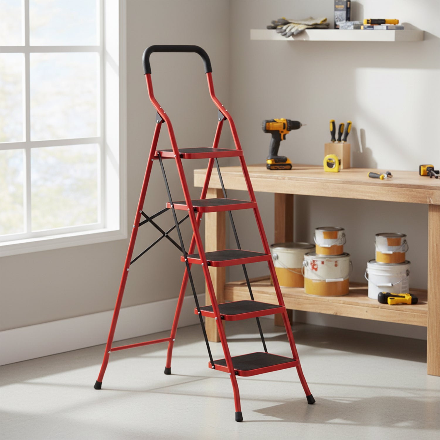 5 Step Ladder With Handle TUFFMATE
