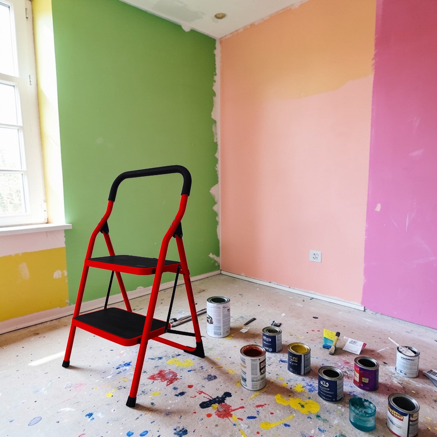 2 Step Ladder With Handle TUFFMATE