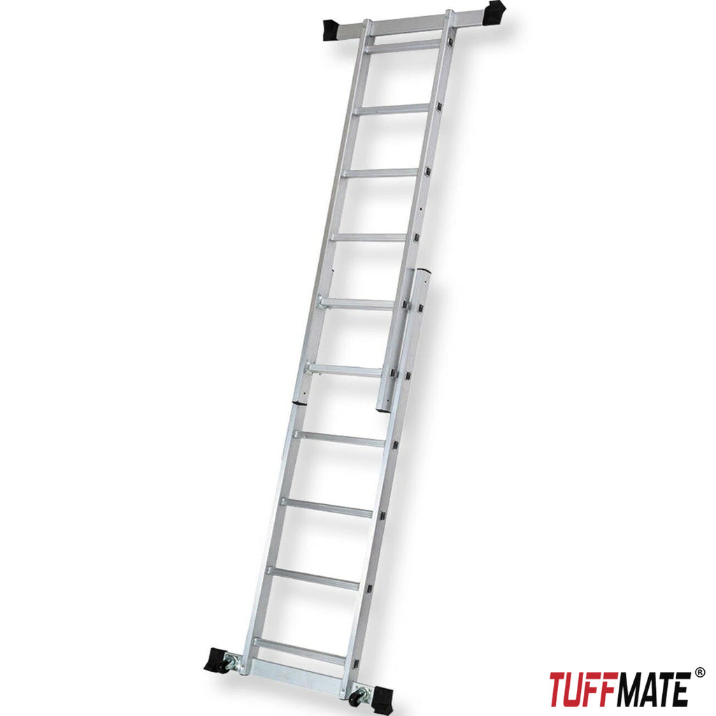 Scaffolding Platform Ladder 7 Tread 2m Multipurpose Aluminium Scaffold TUFFMATE
